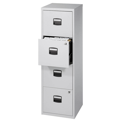 Artikelbild 5 für BISLEY Home PFA 4 Hängeregistraturschrank lichtgrau 4 Schubladen 41,3 x 40,0 x 132,1 cm, 1 St., Artikelnummer 728725