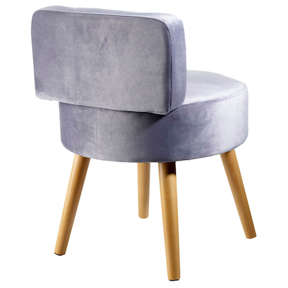 Artikelbild 2 für Echtwerk Sessel Milo grau buche Stoff 43,0 x 43,0 x 59,0 cm, 1 St., Artikelnummer 161937