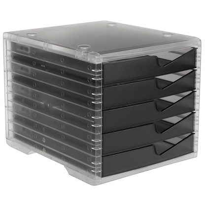 Artikelbild für styro Schubladenbox styroswingbox light anthrazit 275-8430.924, DIN A4 mit 5 Schubladen, 1 St., Artikelnummer 821742