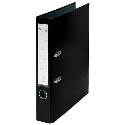 Artikelbild für VON LEITZ Ordner schwarz Karton 5,0 cm DIN A4, 1 St., Artikelnummer 635809