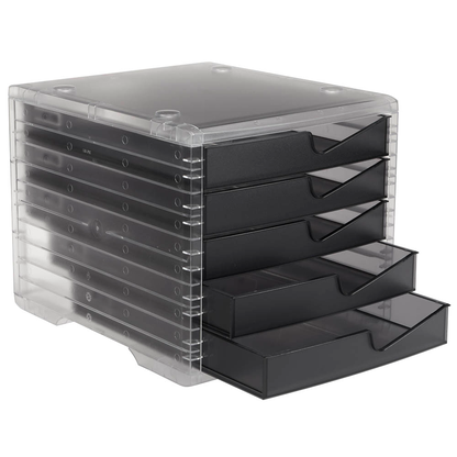 Artikelbild 2 für styro Schubladenbox styroswingbox light anthrazit 275-8430.924, DIN A4 mit 5 Schubladen, 1 St., Artikelnummer 821742