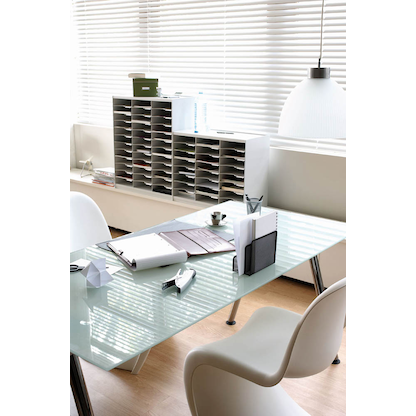 Artikelbild 2 für PAPERFLOW Sortierstation lichtgrau mit 24 Fächern, Artikelnummer 484659