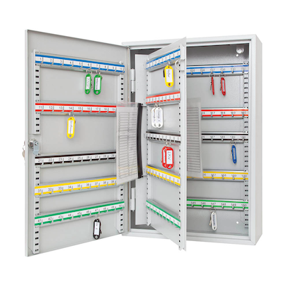 Artikelbild für WEDO Schlüsselkasten lichtgrau mit 150 Haken, Sicherheitsschloss, 38,0 x 14,0 x 55,0 cm, 1 St., Artikelnummer 577705