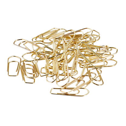 Artikelbild 3 für office discount Büroklammern gold vermessingt, 400 St., Artikelnummer 243079
