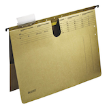 Artikelbild 1 für LEITZ Hängehefter ALPHA 1912 Karton naturbraun DIN A4 1x kaufmännische Heftung, 25 St., Artikelnummer 664722