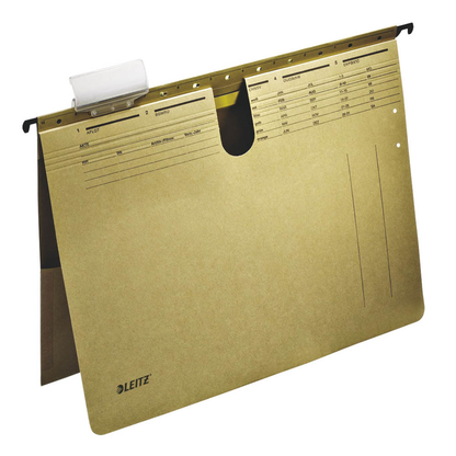 Artikelbild für LEITZ Hängehefter ALPHA 1912 Karton naturbraun DIN A4 1x kaufmännische Heftung, 25 St., Artikelnummer 664722