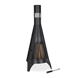 Artikelbild 1 für relaxdays Terrassenofen schwarz, Artikelnummer 365327