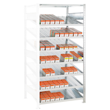 Artikelbild 1 für SCHULTE Anbau-Schrägbodenregal 13641 silber 100,0 x 50,0 x 200,0 cm, Artikelnummer 855027