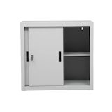 Artikelbild 1 für Gürkan Schiebetürenschrank, 100264 lichtgrau 1 Fachboden 80,0 x 45,0 x 75,0 cm, Artikelnummer 562963