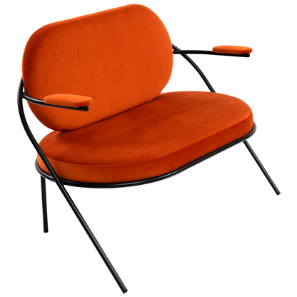 Artikelbild für meet powered by PAPERFLOW 2-Sitzer Sofa SATURNE rost schwarz Stoff 118,0 x 73,0 x 88,0 cm, 1 St., Artikelnummer 231349