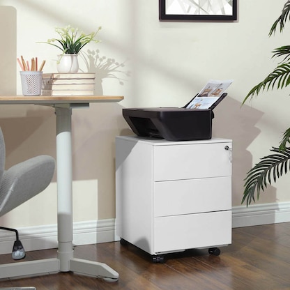 Artikelbild 8 für SONGMICS Rollcontainer weiß 3 Auszüge 39,0 x 45,0 x 55,0 cm, Artikelnummer 262499