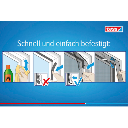 Artikelbild 5 für tesa Pollenschutzgitter anthrazit 1,20 x 2,40 m, Artikelnummer 123439