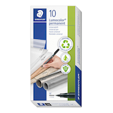 Artikelbild 1 für STAEDTLER Lumocolor Folienstifte schwarz 1,0 mm permanent, 10 St., Artikelnummer 147686