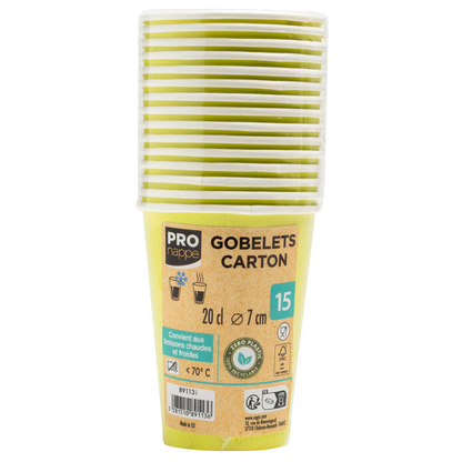 Artikelbild für PROnappe Einweg-Kaffeebecher kiwigrün 200,0 ml, 15 St., Artikelnummer 346169