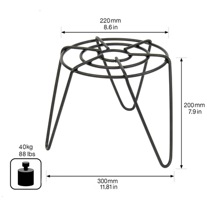 Artikelbild 4 für WAGNER® design yourself Pflanzenständer GH 0520 Metall, Ø 22,0 cm schwarz rund, 2 St., Artikelnummer 603801