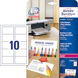 Artikelbild 1 für AVERY Zweckform Visitenkarten C32026-25 satiniert weiß 270 g/qm, 250 St., Artikelnummer 951111