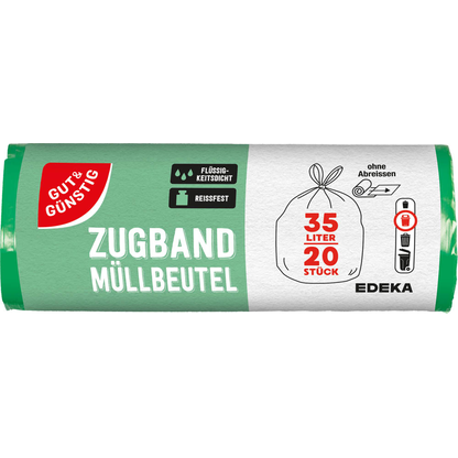 Artikelbild für GUT&GÜNSTIG Müllbeutel 35,0 l grün, 20 St., Artikelnummer 988480
