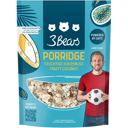 Artikelbild für 3Bears Porridge - Fruchtige Kokosnuss 400,0 g, 1 St., Artikelnummer 519007