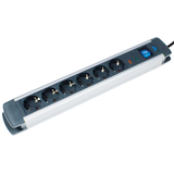 Artikelbild 1 für as-Schwabe ALUX 6-fach Steckdosenleiste 1,5 m schwarz, Artikelnummer 973091