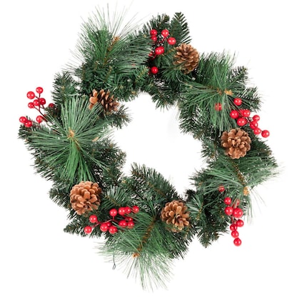 Artikelbild 2 für Idena Weihnachtskranz LED Dekoleuchte grün, 1 St., Artikelnummer 676567