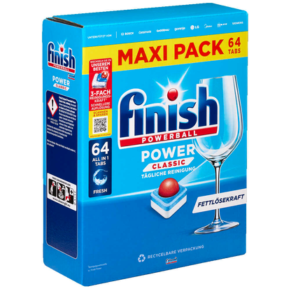 Artikelbild 6 für finish POWERBALL POWER CLASSIC ALL IN 1 Spülmaschinentabs 64 St., Artikelnummer 539959