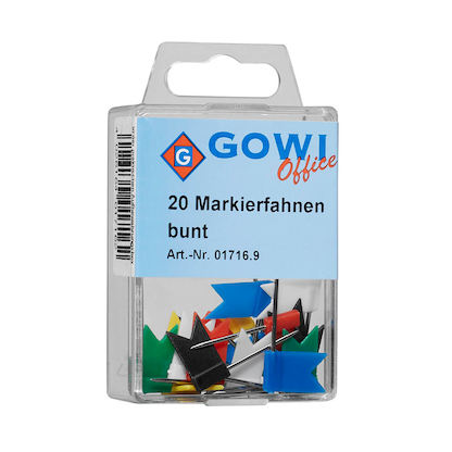 Artikelbild 2 für Gowi Markierungsfahnen farbsortiert, 20 St., Artikelnummer 431573