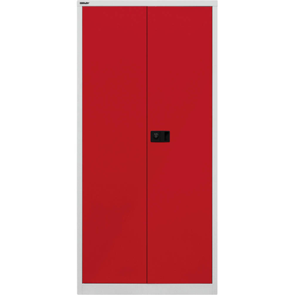 Artikelbild 6 für AKTION: BISLEY Stahlschränke Universal E782A04506P3 lichtgrau, kardinalrot 4 Fachböden 91,4 x 40,0 x 195,0 cm, aufgebaut, 3 St., Artikelnummer 102687