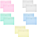 Artikelbild 1 für FolderSys Dokumententaschen DIN A5 farbsortiert glatt 0,20 mm, 10 St., Artikelnummer 396205