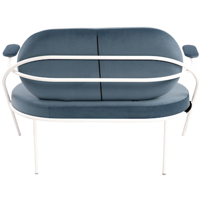 Artikelbild 4 für meet powered by PAPERFLOW 2-Sitzer Sofa SATURNE blau weiß Stoff 118,0 x 73,0 x 88,0 cm, 1 St., Artikelnummer 231379