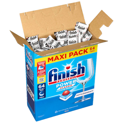 Artikelbild 11 für finish POWERBALL POWER CLASSIC ALL IN 1 Spülmaschinentabs 64 St., Artikelnummer 539959