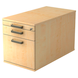 Artikelbild 1 für HAMMERBACHER Haziender Rollcontainer ahorn 3 Auszüge 42,8 x 80,0 x 51,2 cm, Artikelnummer 633045