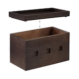 Artikelbild 1 für relaxdays Kabelbox 25,5 cm braun, Artikelnummer 762581