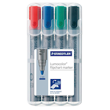 Artikelbild 1 für STAEDTLER Lumocolor Flipchart-Marker farbsortiert 2,0 mm, 4 St., Artikelnummer 778787