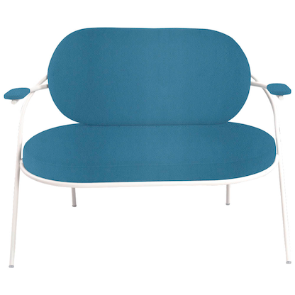 Artikelbild 3 für meet powered by PAPERFLOW 2-Sitzer Sofa SATURNE blau weiß Kunstleder 118,0 x 73,0 x 88,0 cm, 1 St., Artikelnummer 231383