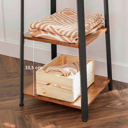 Artikelbild 6 für VASAGLE Kleiderständer LCR80X braun Metall 8 Haken 43,0 x 180,0 cm, Artikelnummer 262578