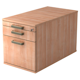 Artikelbild 1 für HAMMERBACHER Haziender Rollcontainer nussbaum 3 Auszüge 42,8 x 80,0 x 51,2 cm, Artikelnummer 633053