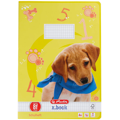 Artikelbild 2 für herlitz Schulheft x.book Lineatur 8f rautiert DIN A4 Außenrand, 16 Blatt, 1 St., Artikelnummer 891683