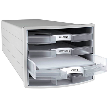 Artikelbild für HAN Schubladenbox Impuls transparent 1013-63D, DIN A4 mit 4 Schubladen, 1 St., Artikelnummer 445256