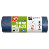 Artikelbild 1 für GUT&GÜNSTIG Müllbeutel RECYCLING 120,0 l blau, 20 St., Artikelnummer 990883