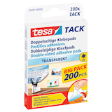 Artikelbild 1 für tesa TACK doppelseitige Klebepads für max. 20 g, 1,0 x 1,0 cm, 200 St., Artikelnummer 331013