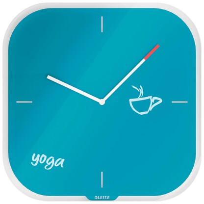 Artikelbild für LEITZ Wanduhr Cosy blau Sicherheitsglas 30,0 x 30,0 cm, Artikelnummer 424384