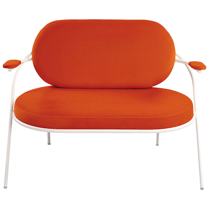 Artikelbild 2 für meet powered by PAPERFLOW 2-Sitzer Sofa SATURNE rost weiß Stoff 118,0 x 73,0 x 88,0 cm, 1 St., Artikelnummer 231189