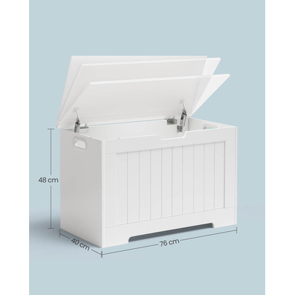 Artikelbild 2 für VASAGLE Sitztruhe LHS11WTV1 weiß Holz 76,0 cm, Artikelnummer 439009