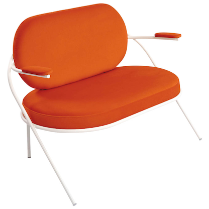 Artikelbild für meet powered by PAPERFLOW 2-Sitzer Sofa SATURNE rost weiß Stoff 118,0 x 73,0 x 88,0 cm, 1 St., Artikelnummer 231189