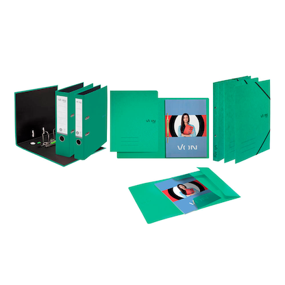 Artikelbild 9 für VON LEITZ Schnellhefter Karton grün DIN A4, 1 St., Artikelnummer 636039