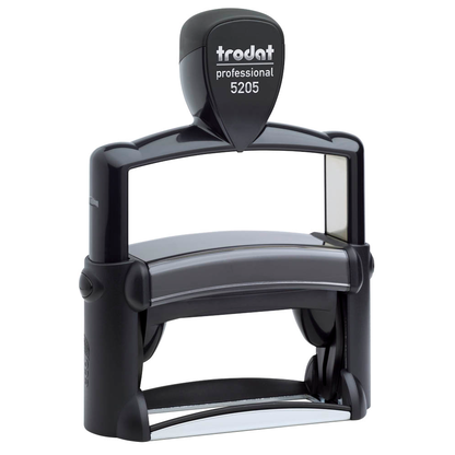 Artikelbild 2 für trodat Textstempel, individualisierbar 5205 selbstfärbend schwarz Logo möglich, 1 St. - Direkt online personalisieren, Artikelnummer 640619