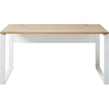Artikelbild 8 für GERMANIA Lioni Schreibtisch weiß, eiche rechteckig, O-Fuß-Gestell weiß 158,0 x 79,0 cm, Artikelnummer 501294