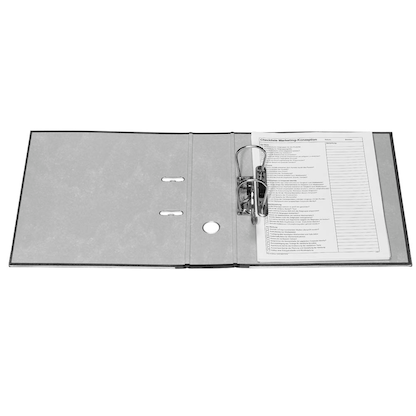 Artikelbild 6 für LEITZ 1080 Ordner schwarz marmoriert Karton 8,0 cm DIN A4, 1 St., Artikelnummer 652354