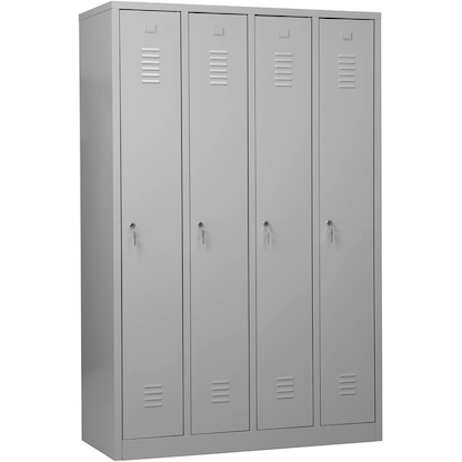 Artikelbild für Gürkan Spind lichtgrau 105031, 4 Schließfächer 117,0 x 50,0 x 180,0 cm, Artikelnummer 559803