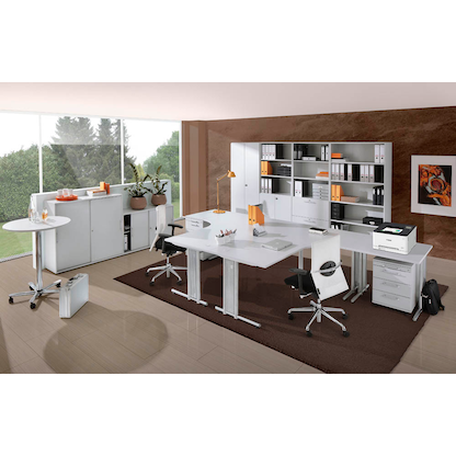 Artikelbild 5 für HAMMERBACHER Aktenregal 6000 lichtgrau 80,0 x 40,0 x 200,4 cm, 1 St., Artikelnummer 858819